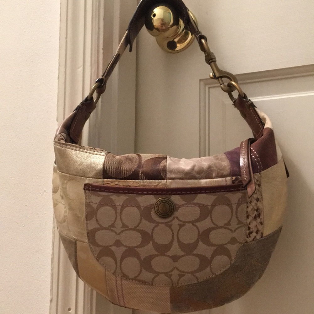 Multi-colored Patchwork Coach
